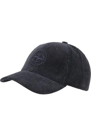 Stone Island Accessoires, Heren, Blauw, ONE Size, Fluweel Cap met Model 811599662