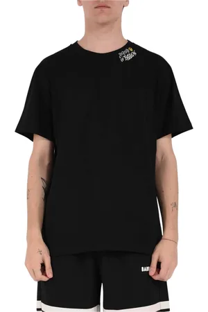 BARROW Tops, Heren, Zwart, XL, Katoen, Katoenen T-shirt met voor- en achterprint