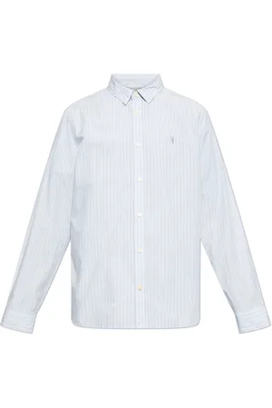 AllSaints Overhemden, Heren, Blauw, M, Katoen, Shirt Saint