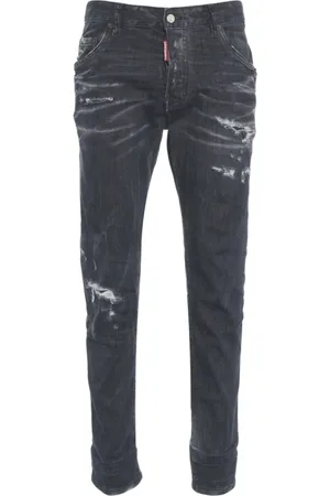 Dsquared2 Jeans, Heren, Zwart, S, Zwarte Skater Jeans voor Mannen