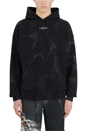 44 Label Group Sweatshirts & Hoodies, Heren, Zwart, M, Katoen, Hoodie met Smoke Print