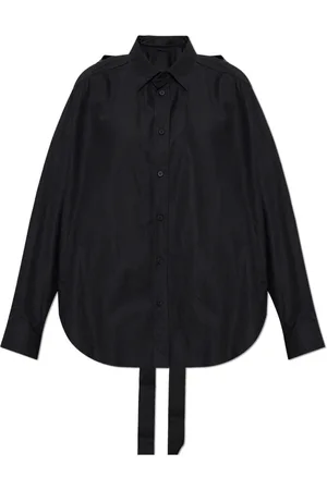 Balenciaga Blouses & Shirts, Dames, Zwart, S, Katoen, Oversized shirt