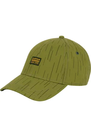 G-Star Accessoires, Heren, Groen, ONE Size, Leer, Baseballpet Mannen Originals Gebogen Klep