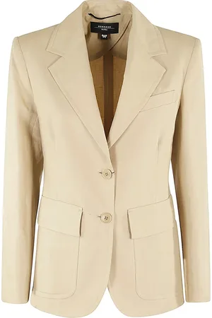 Max Mara Jassen, Dames, , M, Katoen, Stijlvolle jas voor vrouwen