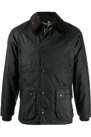 Barbour Jassen, Heren, Groen, M, Katoen, Gewaxte Parka Bedale Sage