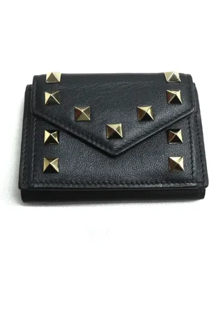VALENTINO Pre-owned, Dames, Zwart, ONE Size, Pre-owned Fabric wallets