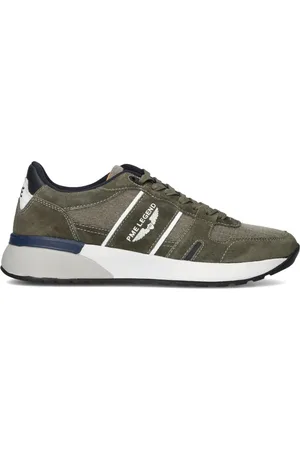PME Legend™ Schoenen, Heren, Groen, 45 EU, Leer, Groene Jet Lifter Sneakers voor Heren
