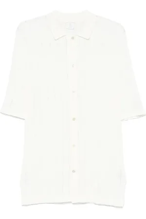 ELEVENTY Overhemden, Heren, Wit, L, Heren Polo Shirts