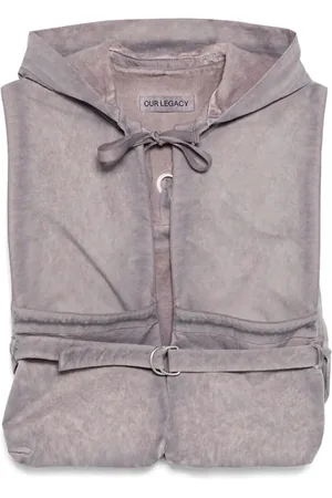 OUR LEGACY Jassen, Dames, Blauw, S, Functionele Marsupium Vest in Grijs/Blauw