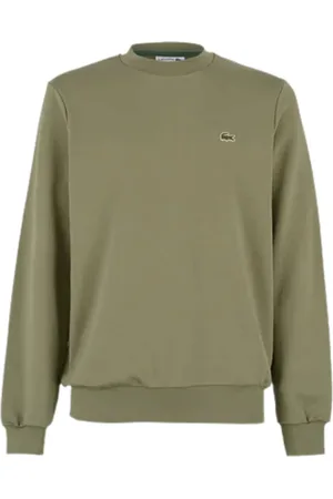 Lacoste Sweatshirts & Hoodies, Heren, Groen, M, Katoen, Groene Katoenen Sweatshirt