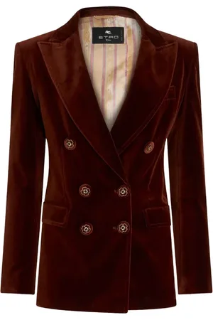 Etro Jassen, Dames, Rood, S, Katoen, Rode Jas Damesmode