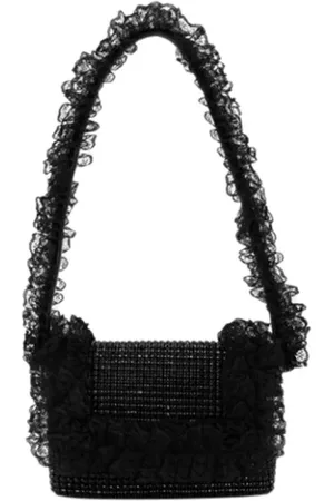 Self-Portrait Tassen, Dames, Zwart, ONE Size, Polyester, Plastic handbags