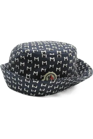 Moncler Pre-owned, Dames, Blauw, ONE Size, Polyester, Pre-owned Plastic hats