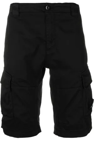 C.P. Company Korte broeken, Heren, Zwart, 2Xl, Zwarte Shorts voor Mannen