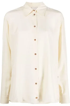 ALYSI Blouses & Shirts, Dames, Wit, S, Damesoverhemd met zijsplit