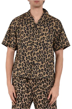 Aspesi Overhemden, Heren, Veelkleurig, 2Xl, Katoen, Bedrukt katoenen bowlingshirt