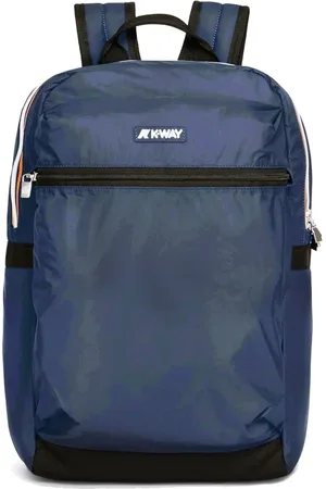 K-Way Tassen, unisex, Blauw, ONE Size, Nylon, Stijlvol en lichtgewicht nylon rugzak