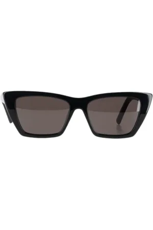 Saint Laurent Pre-owned, Dames, Zwart, ONE Size, Pre-owned Acetate sunglasses