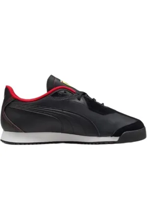 PUMA Schoenen, Heren, Zwart, 45 EU, Iconische leren lifestyle sneakers
