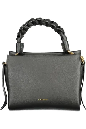 Coccinelle Tassen, Dames, Zwart, ONE Size, Zwarte leren Boheme handtas