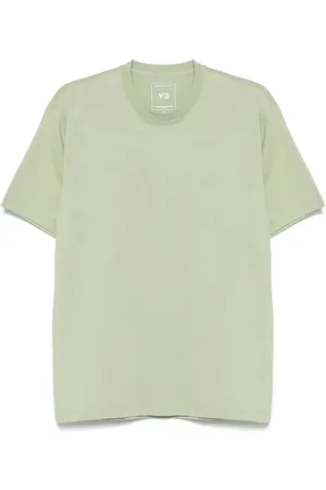 Y-3 Tops, unisex, Groen, M, Casual Korte Mouw Tee