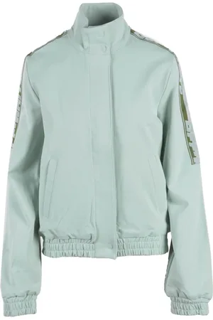 OFF-WHITE Jassen, Dames, Groen, S, Elegante Capospalla Jas