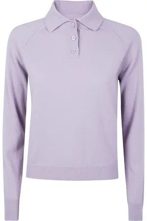 Maison Margiela Truien, Dames, Paars, M, Klassieke Polo Shirt voor Heren