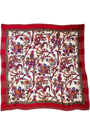 Saint Laurent Pre-owned, Dames, Veelkleurig, ONE Size, Pre-owned Silk scarves