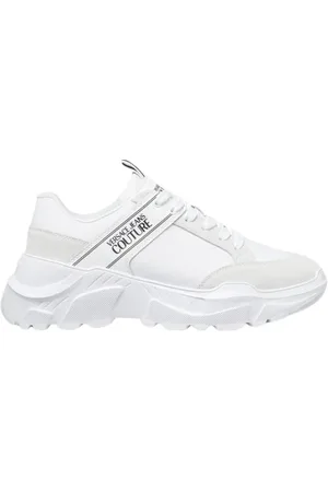VERSACE Schoenen, Heren, Wit, 41 EU, Leer, Witte Speedtrack Sneakers Heren