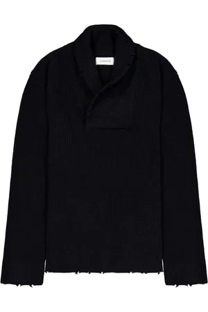 LANEUS Truien, Heren, Zwart, L, Zwarte Jumper voor Mannen