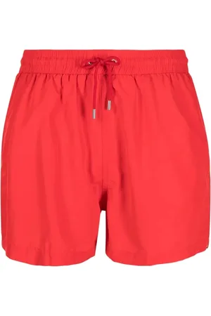 Paul Smith Badkleding, Heren, Rood, XL, Gestreepte zwemshorts voor heren