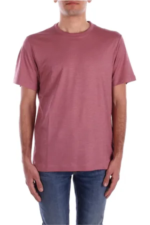 Paul & Shark Tops, Heren, Paars, L, Katoen, Yachting Logo Front T-shirts en Polo