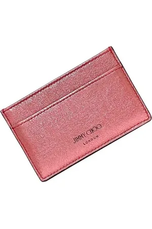 Jimmy Choo Pre-owned, Dames, Roze, ONE Size, Leer, Pre-owned Metal wallets