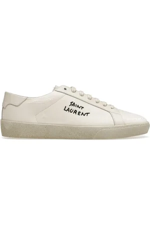 Saint Laurent Schoenen, Heren, , 40 EU, Katoen, Court Classic Sl/06 Geborduurde Sneakers