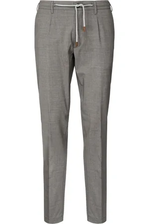 ELEVENTY Broeken, Heren, Grijs, W30, Wol, Joggingbroek voor mannen