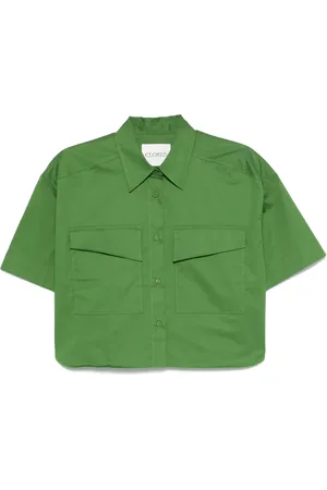 Closed Blouses & Shirts, Dames, Groen, XS, Groene Utility Shirt