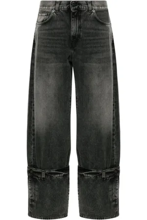 haikure Jeans, Dames, Zwart, W23, Zwarte Straight Leg Jeans voor Vrouwen