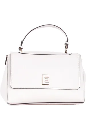ERMANNO SCERVINO Tassen, Dames, Wit, ONE Size, Polyester, Witte Logo Voor Clip Schoudertas