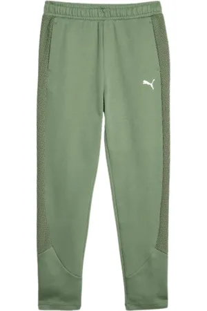 PUMA Broeken, Dames, Groen, S, Gerecyclede Elastische Taille Prestatiebroek