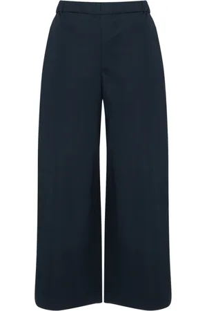 Max Mara Broeken, Dames, Blauw, M, Elegante Antille Jurk