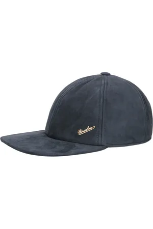 Borsalino Accessoires, unisex, Blauw, S, Suède, Suède Baseball Cap
