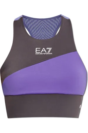 EA7 Sport, Dames, Paars, XS, Polyester, Korte trainingstop