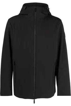 Woolrich Jassen, Heren, Zwart, M, Zwarte rits hoodie