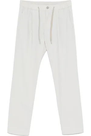 HERNO Broeken, Heren, Wit, M, Leer, Stijlvolle Broek 1985 Ss 25
