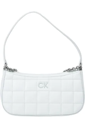 Calvin Klein Tassen, Dames, Wit, ONE Size, Tas