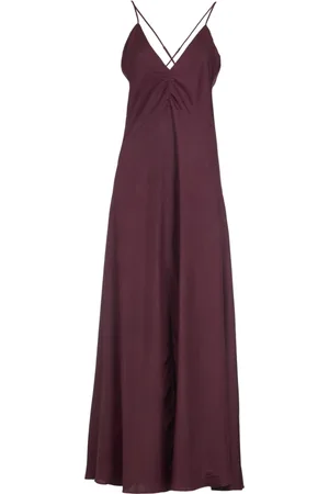 FORTE FORTE Kleedjes, Dames, Bruin, XS, Sleeveless jurk in elegante stijl