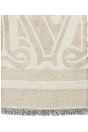 Max Mara Accessoires, Dames, , ONE Size, Elegante Sjaal in Zandkleur