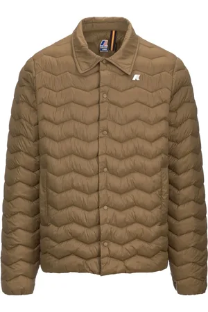 K-Way Jassen, Heren, Bruin, L, Nylon, Gewatteerde Warme Jas