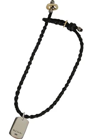 Paul Smith Accessoires, Heren, Zwart, ONE Size, Thread Tag Heren Armband Stijlvol Ontwerp