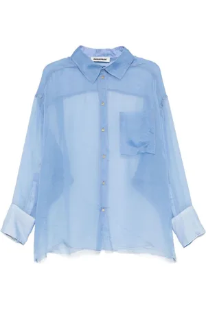 DARKPARK Blouses & Shirts, Dames, Blauw, S, Zijden Celeste Shirt